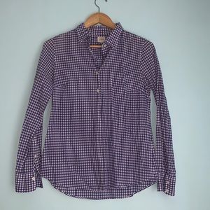 J. Crew Gingham shirt small